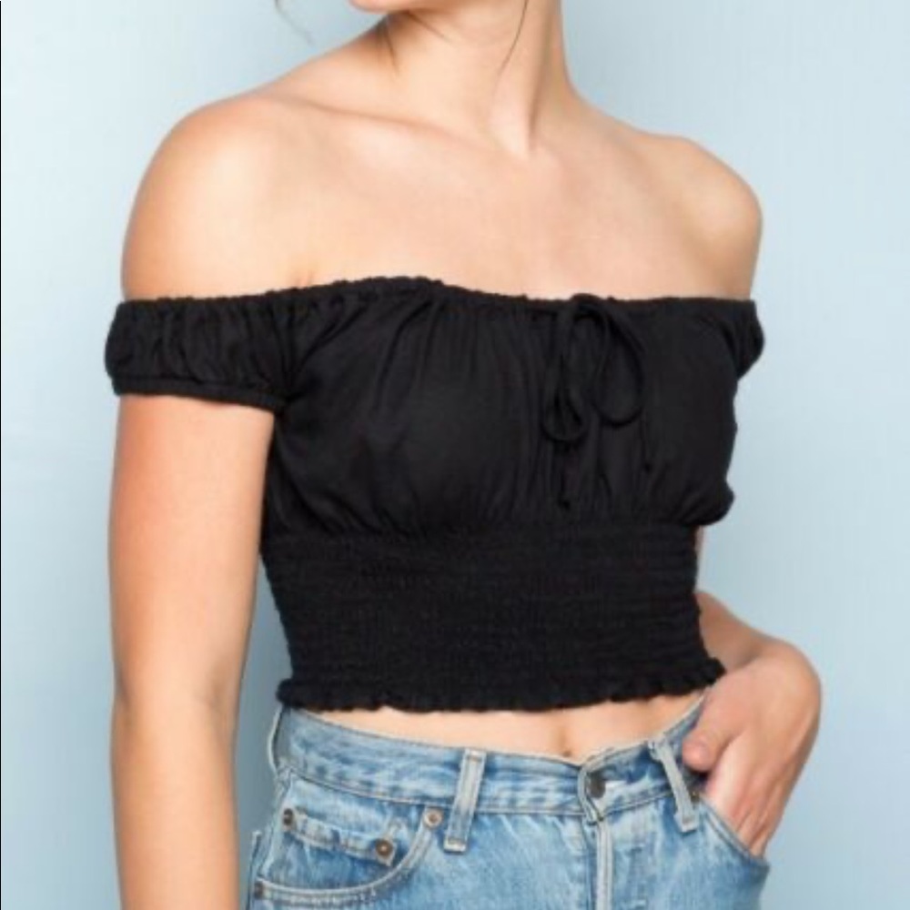 Brandy Melville Black Marilyn top
